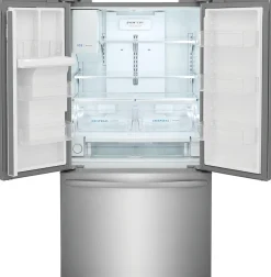 FRIGIDAIRE Réfrigérateur 27,8 pi3 36 po Inox Congélateur en bas, Portes françaises - FRFS2823AS