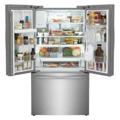 FRIGIDAIRE Réfrigérateur 27,8 pi3 36 po Inox Congélateur en bas, Portes françaises - FRFS2823AS