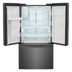FRIGIDAIRE Réfrigérateur 27,8 pi3 36 po Inox noir Congélateur en bas, Portes françaises - FRFS2823AD