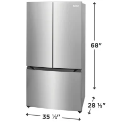 FRIGIDAIRE Réfrigérateur 19.8 pi3 36 po Inox Portes françaises - FRFG2011AV