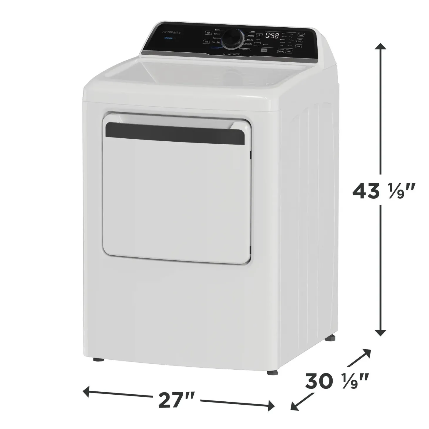 FRIGIDAIRE Sécheuse à gaz Chargement frontal Blanc 27" - FLVG7523BW