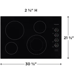 FRIGIDAIRE Table de cuisson Vitrocéramique Noir 30