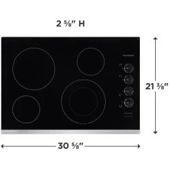 FRIGIDAIRE Table de cuisson Vitrocéramique Inox 30