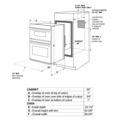 GE Combinaison four encastrée et micro-ondes Acier inoxydable30