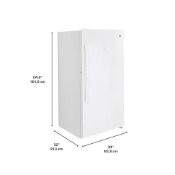 GE Congélateur 17,3 pi3, Blanc, Vertical, 33