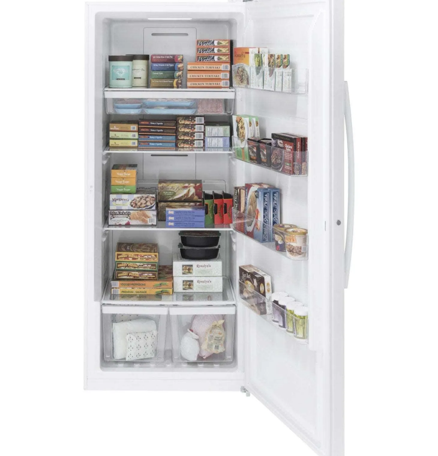 GE Congélateur 21 pi3, Blanc, Vertical, 33" - FUF21DLRWW