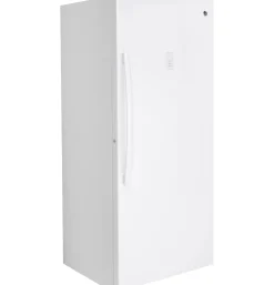 GE Congélateur 21 pi3, Blanc, Vertical, 33