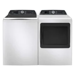 GE Ensemble laveuse et secheuse, Blanc, Chargement par le haut
