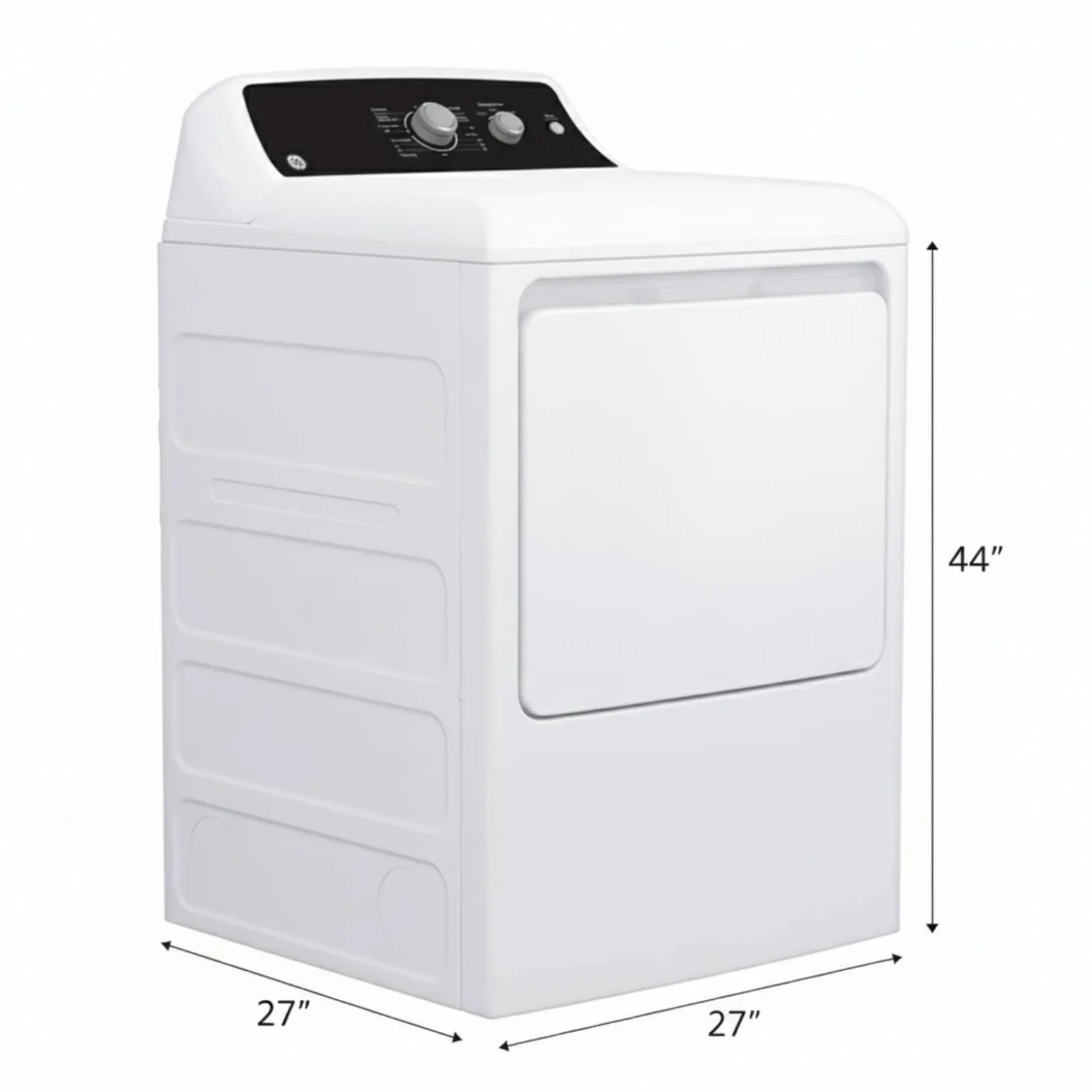 GE Ensemble laveuse sécheuse, Blanc, Chargement par le haut