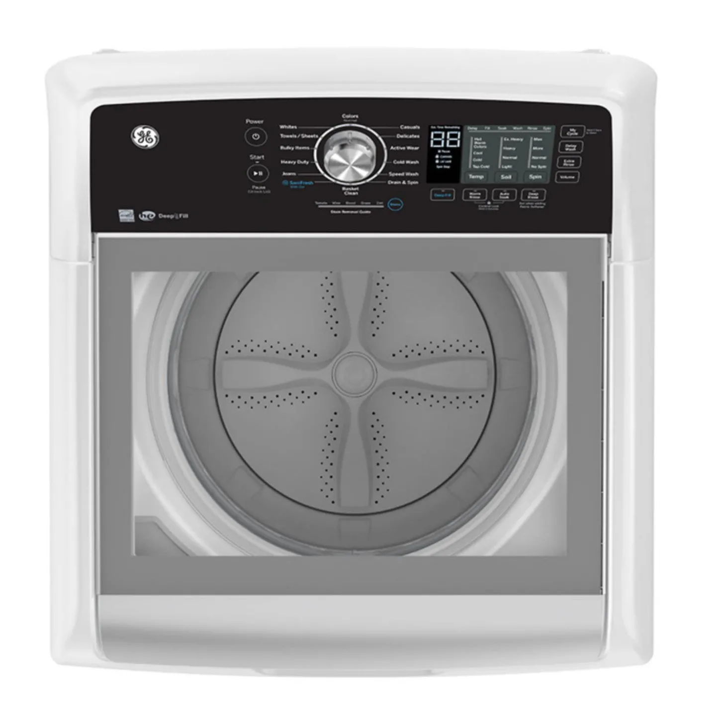 GE Ensemble laveuse sécheuse, Blanc, Chargement par le haut