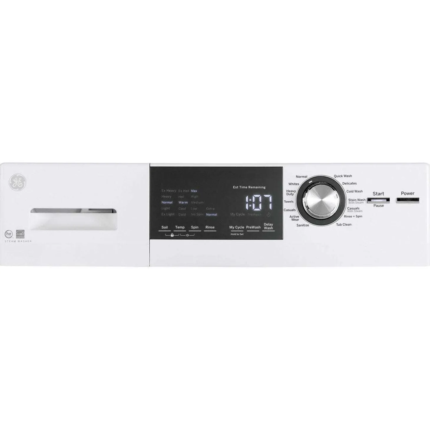 GE Ensemble laveuse sécheuse, Blanc, Chargement frontal