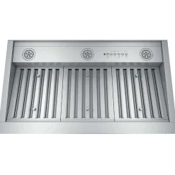 GE Hotte Encastré Acier inoxydable 34.25" , 610 PI3/MIN-UVC9360SLSS