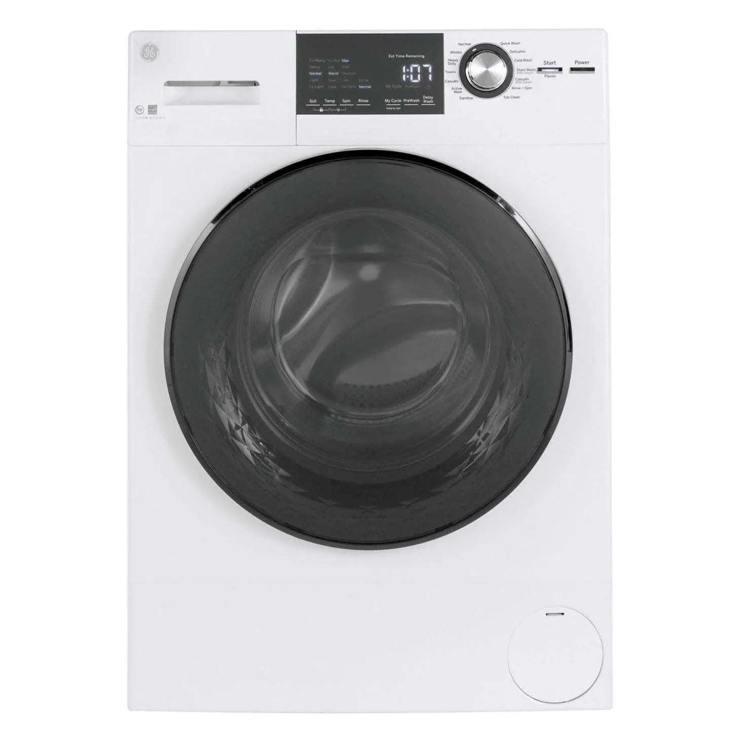 GE Laveuse Chargement frontal Blanc 24''- GFW148SSMWW