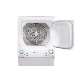 GE Laveuse et sécheuse superposées, Blanc, 27'', 800 RPM - GUD27EEMNWW