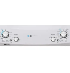 GE Laveuse et sécheuse superposées, Blanc, 27'', 800 RPM - GUD27EEMNWW