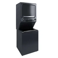 GE Laveuse et sécheuse superposées Chargement par le haut Gris 27'' 800 - GUD57EEMTDG