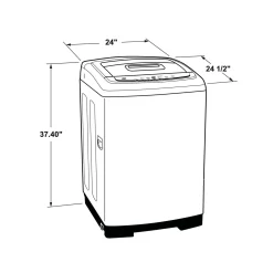 GE Laveuse portable Chargement par le haut Blanc 24'' 750 RPM - GNW128PSMWW