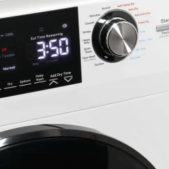 GE Laveuse sécheuse 2 en 1, Blanc, 24'', Chargement frontal - GFQ14ESSNWW
