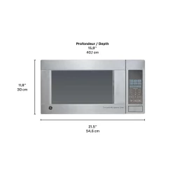 GE Micro-ondes 1,1 pi3 Acier inoxydable21.5" JES1140STC