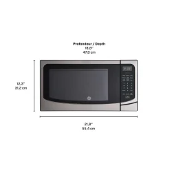 GE Micro-ondes 1,6 pi3 Acier inoxydable21.75" JEB2167RMSS