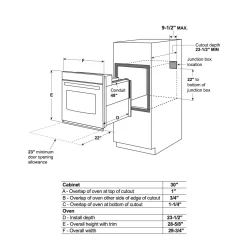 GE Profile Four encastré 30 po Acier inoxydable30