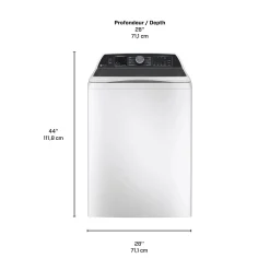 GE Profile Laveuse Chargement par le haut Blanc 28