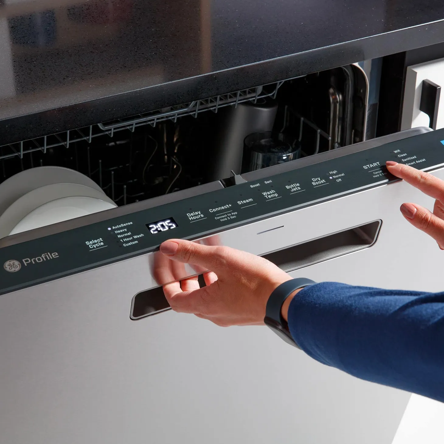 GE Profile Lave-vaisselle Encastré Acier inoxydable 23.75" 44dB - PDP715SYVFS