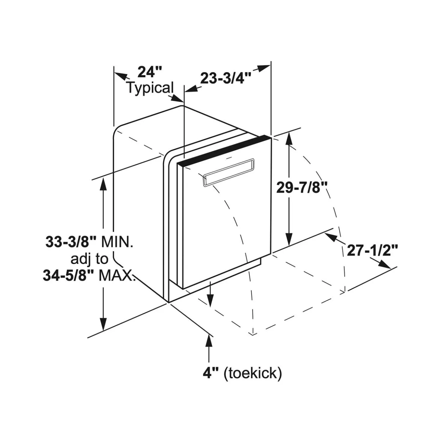 GE Profile Lave-vaisselle Encastré Acier inoxydable 23.75" 44dB - PDP715SYVFS