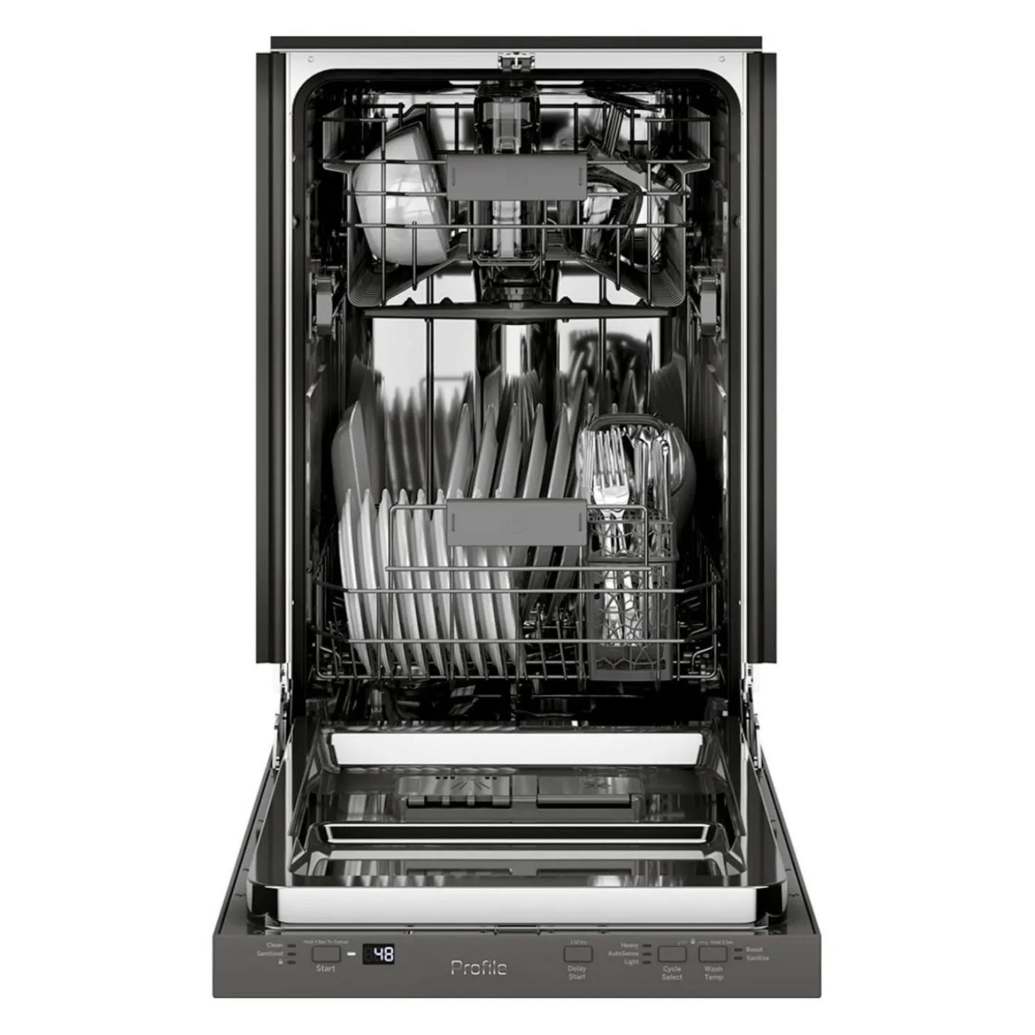 GE Profile Lave-vaisselle 18 po Encastré Acier inoxydable 18" 47dB - PDT145SSLSS