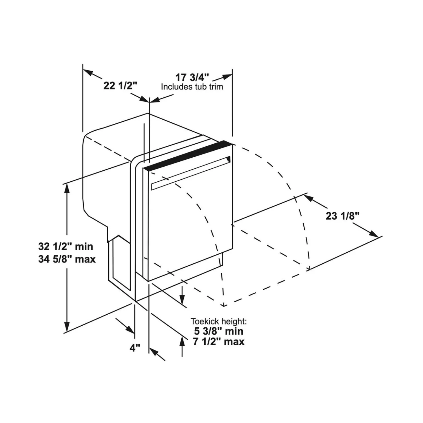 GE Profile Lave-vaisselle 18 po Encastré Acier inoxydable 18" 47dB - PDT145SSLSS