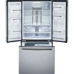 GE Profile Réfrigérateur 20,8 pi3 30 po Acier inoxydable Congélateur en bas, Portes françaises - PNE21NYRKFS