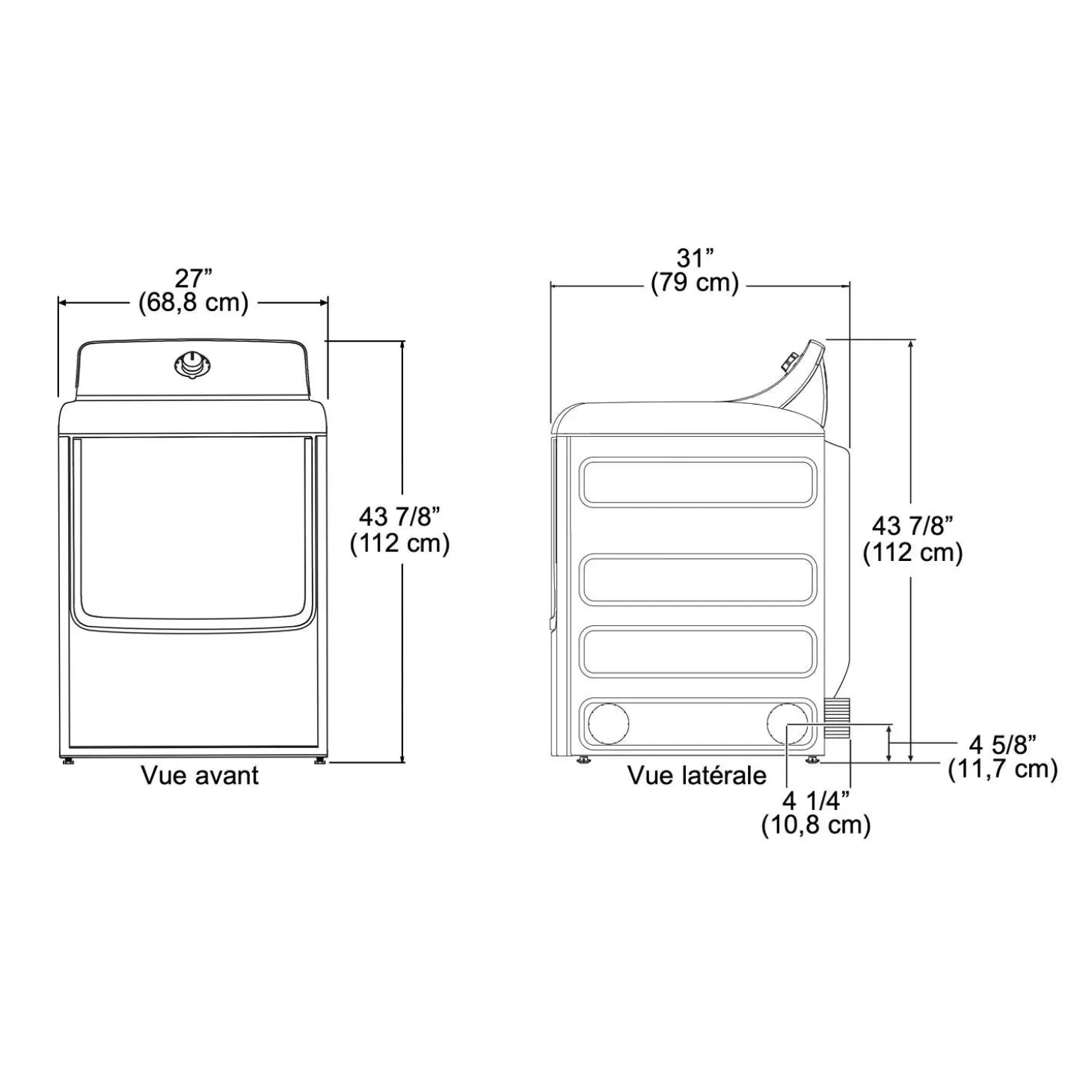 GE Profile SécheuseBlanc 27" - PTD60GBSRWS
