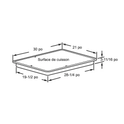 GE Profile Table de cuisson Gaz Acier inoxydable 30