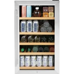 GE Refroidisseur à boisson 4,1 pi3 Acier inoxydable 19