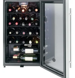 GE Refroidisseur à vin 4,1 pi3 Acier inoxydable 19