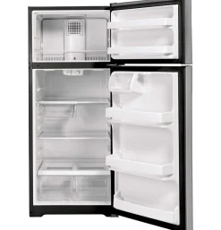GE Réfrigérateur 16,6 pi3 28 po Acier inoxydable Congélateur en haut - GTE17GSNRSS