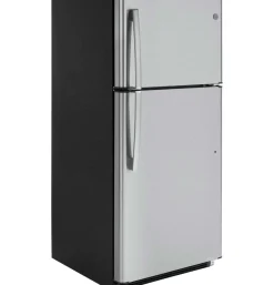 GE Réfrigérateur 18 pi3 30 po Acier inoxydable Congélateur en haut - GTE18FSLKSS