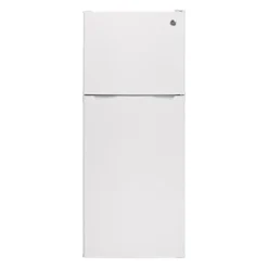 GE Réfrigérateur 11,6 pi3 24 po Blanc Congélateur en haut - GPE12FGKWW