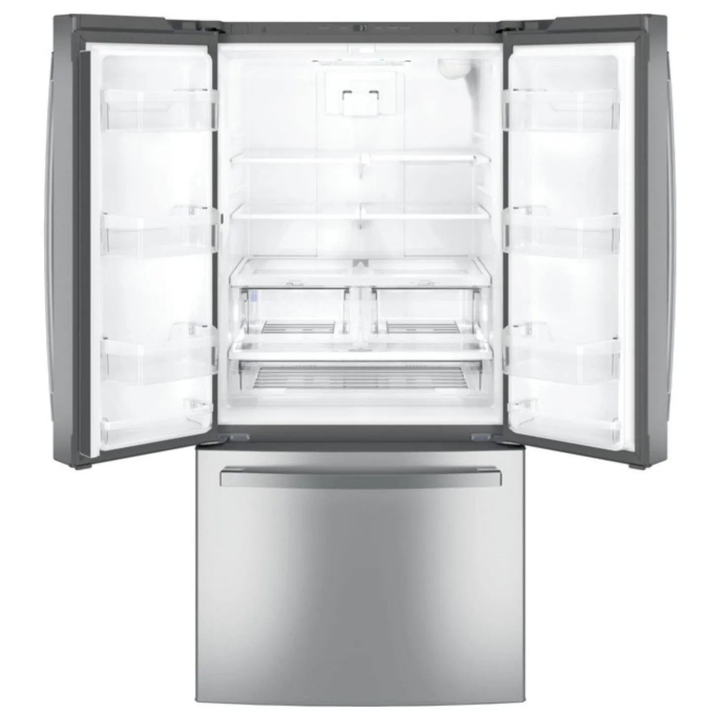 GE Réfrigérateur 24,7 pi3 33 po Inox Portes françaises - GNE25JYKFS