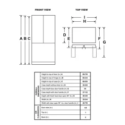 GE Réfrigérateur 24,7 pi3 33 po Inox Portes françaises - GNE25JYKFS