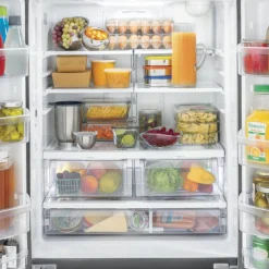 GE Réfrigérateur 24,7 pi3 33 po Inox Portes françaises - GNE25JYKFS