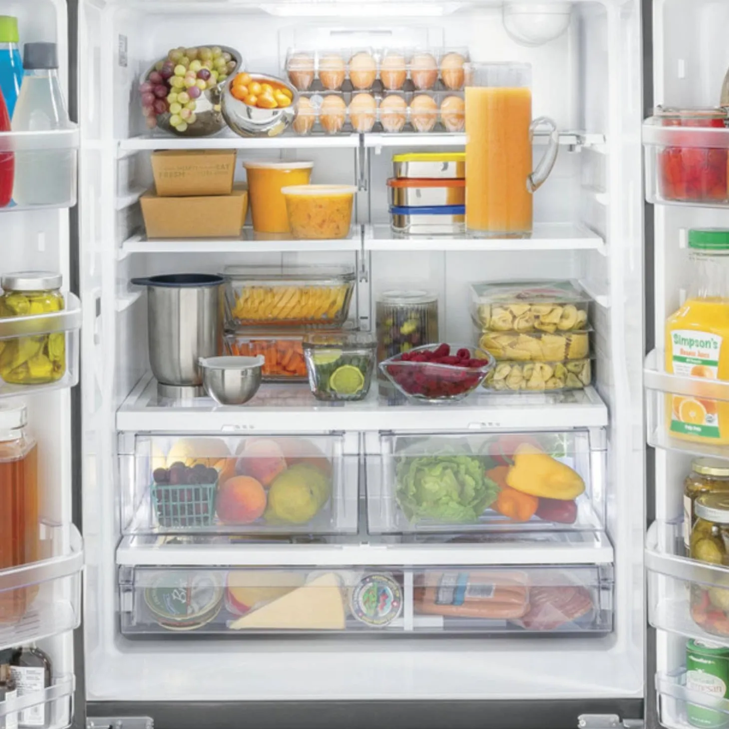 GE Réfrigérateur 24,7 pi3 33 po Inox Portes françaises - GNE25JYKFS