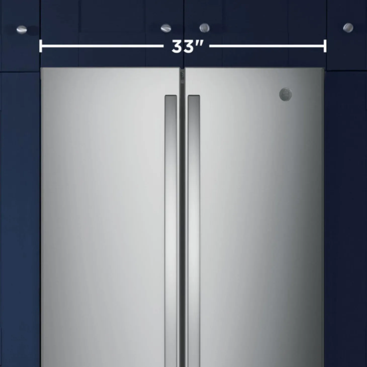 GE Réfrigérateur 24,7 pi3 33 po Inox Portes françaises - GNE25JYKFS