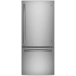 GE Réfrigérateur 21 pi3 30 po Inox Congélateur en bas - GDE21EYKFS
