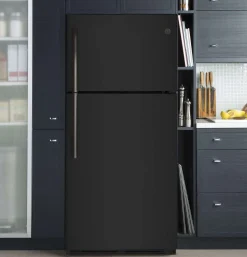 GE Réfrigérateur 18 pi3 30 po Noir Congélateur en haut - GTE18FTLKBB