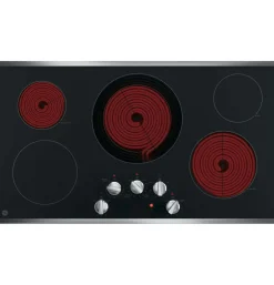 GE Table de cuisson Vitrocéramique Noir 36" Électrique Noir - JP3036SLSS