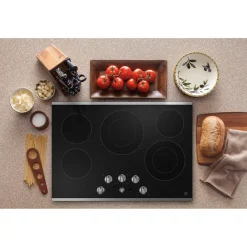 GE Table de cuisson Vitrocéramique Inox 30