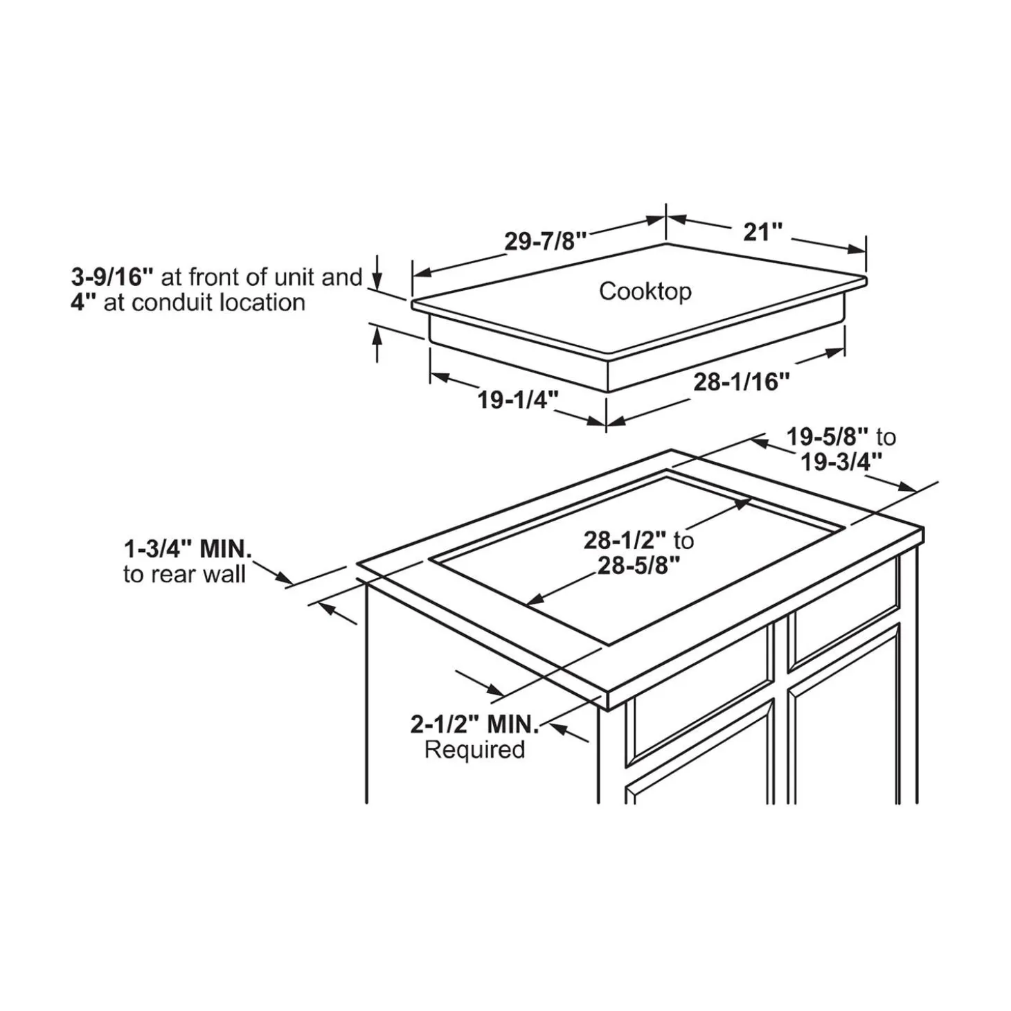GE Table de cuisson Vitrocéramique Inox 30" Électrique Inox - JEP5030STSS