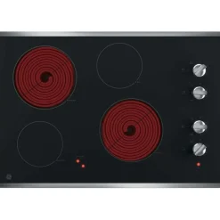 GE Table de cuisson Vitrocéramique Noir 30" Noir - JP3030SWSS