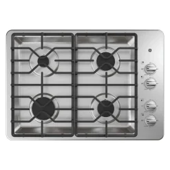 GE Table de cuissonAcier inoxydable 30" Gaz Acier inoxydable - JGP3030SLSS